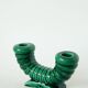 slip candle holder, Green, St Clément, 1960