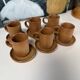 Ensemble de 6 tasses en grès vintage