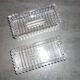 Art-deco molded glass bowls