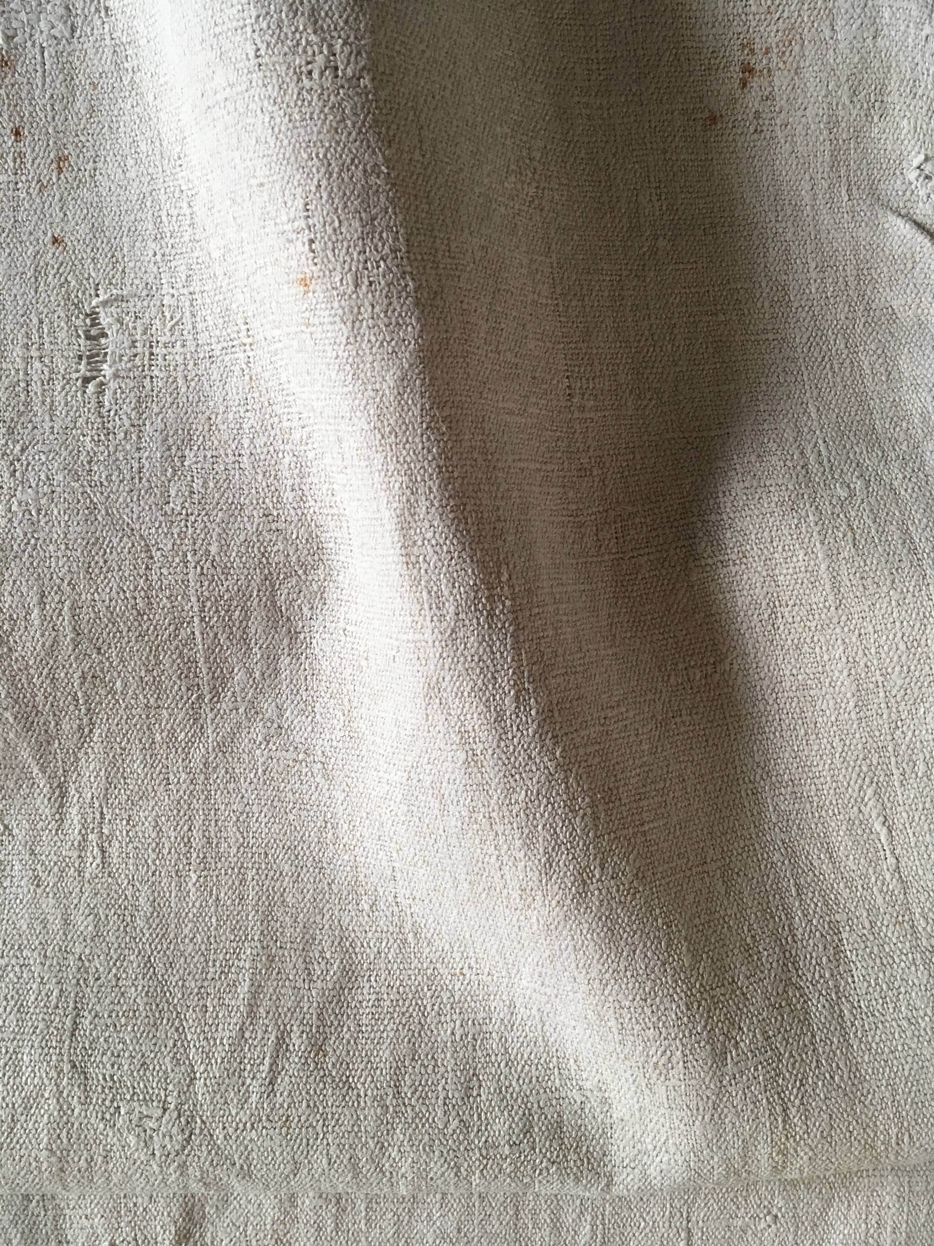 Bag of convent 19th linen gross 55cm x 116cm