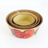 Set of 4 vintage bowls '70 ZELLER KERAMIK