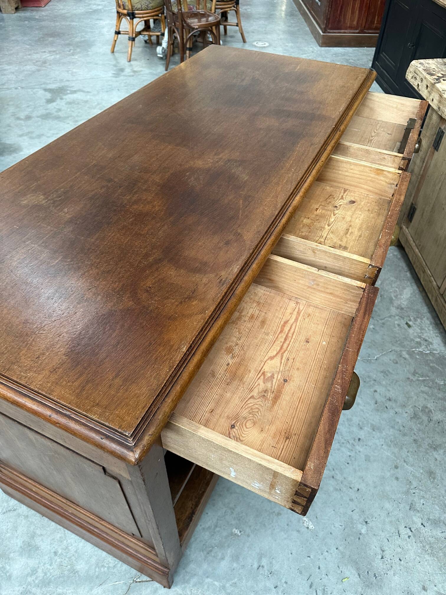 Oak counter early 20th century