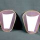 Pair of perspex brass wall sconces, france 1950's