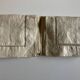 Pair of woven raw linen canvas pillowcases