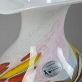 Vase vintage willingen des années 1990, en verre d'art soufflé à la bouche et fait main.