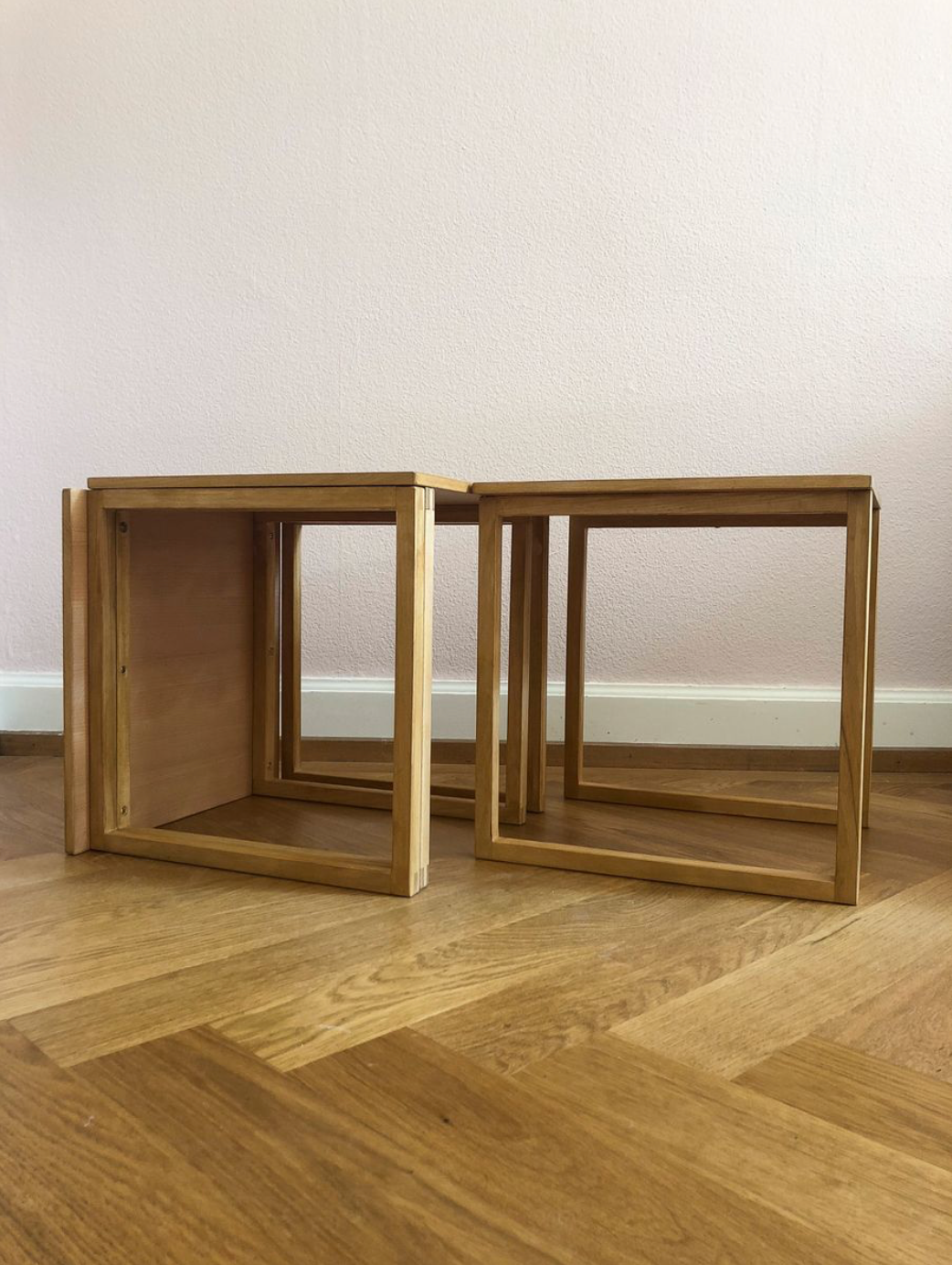 Danish pull out tables by Kai Kristiansen for Vildbjerg Møbelfabrik