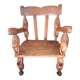 Chaise enfant en chêne sculpté. Ancien meuble breton