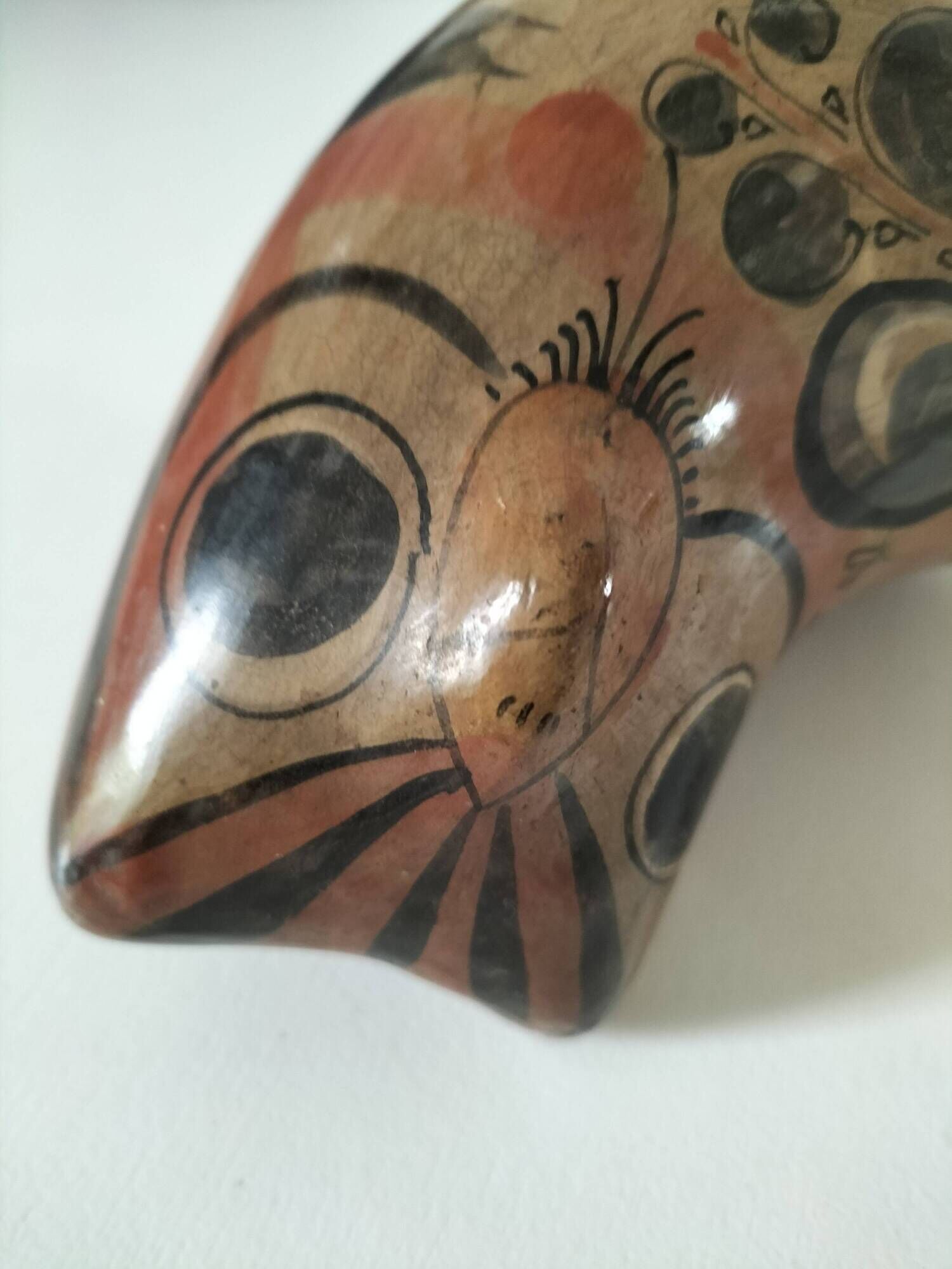 Painted ceramic owl – Mexican craftsmanship from Tonalá