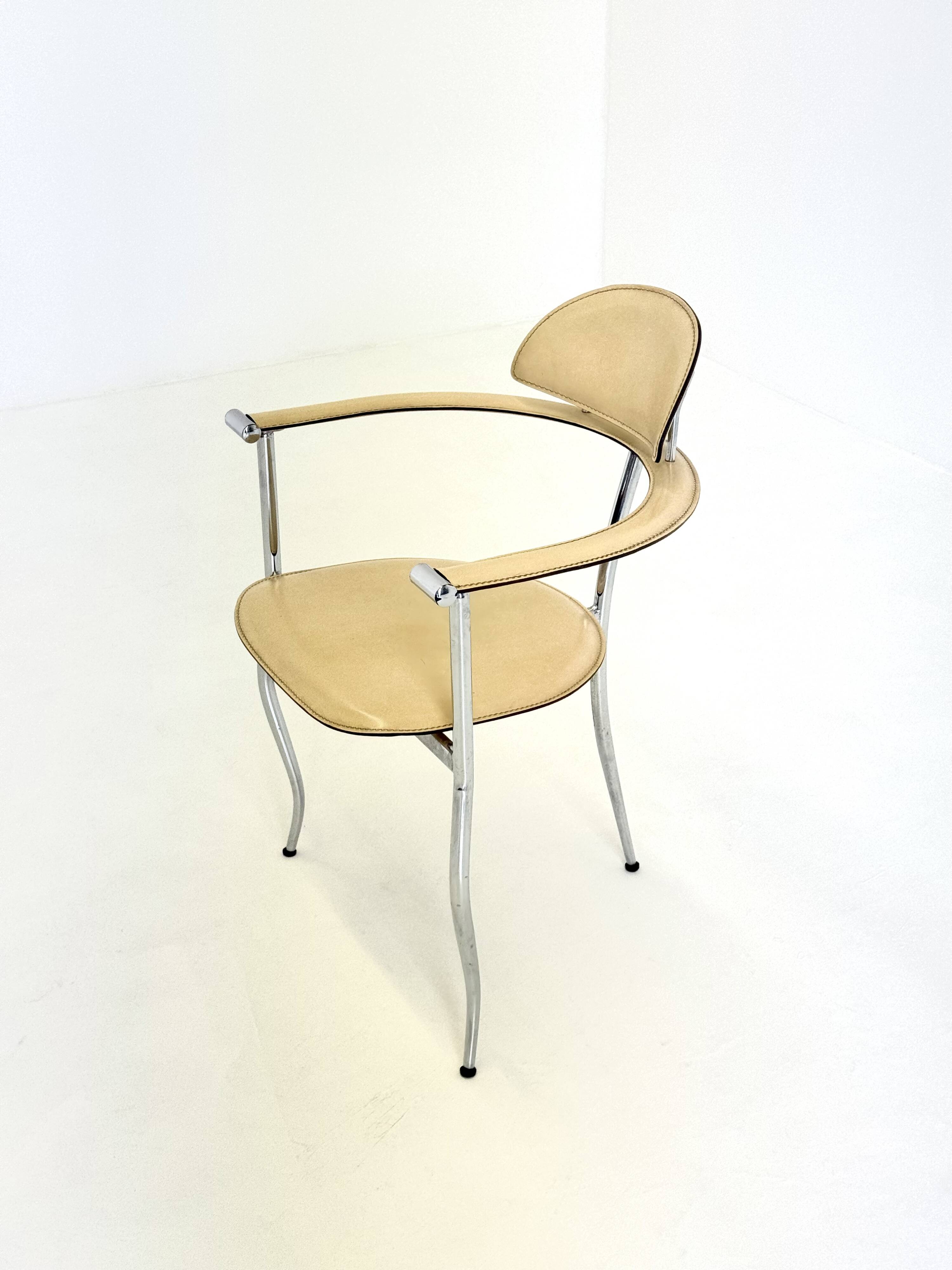 Set of yellow Marilyn Stiletto dining chairs Arrben Italy