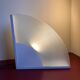 Lampe à poser design italien post moderne verre et métal blanc
