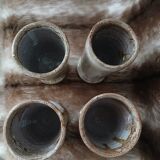 4 old stoneware mugs/mazagrans