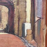 Paire de tableaux Ruelles de Roquebrune Var