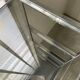 Pair of chrome and glass shelves from the 70s