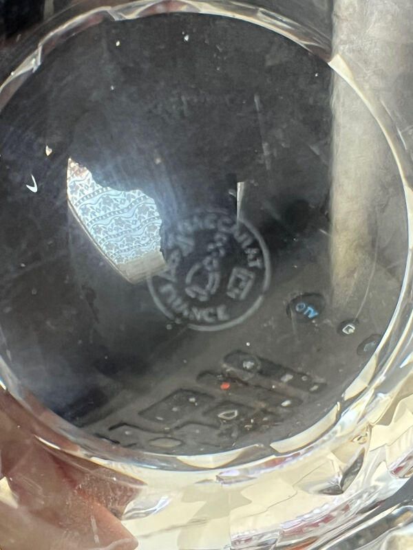 Cendrier en cristal de baccarat