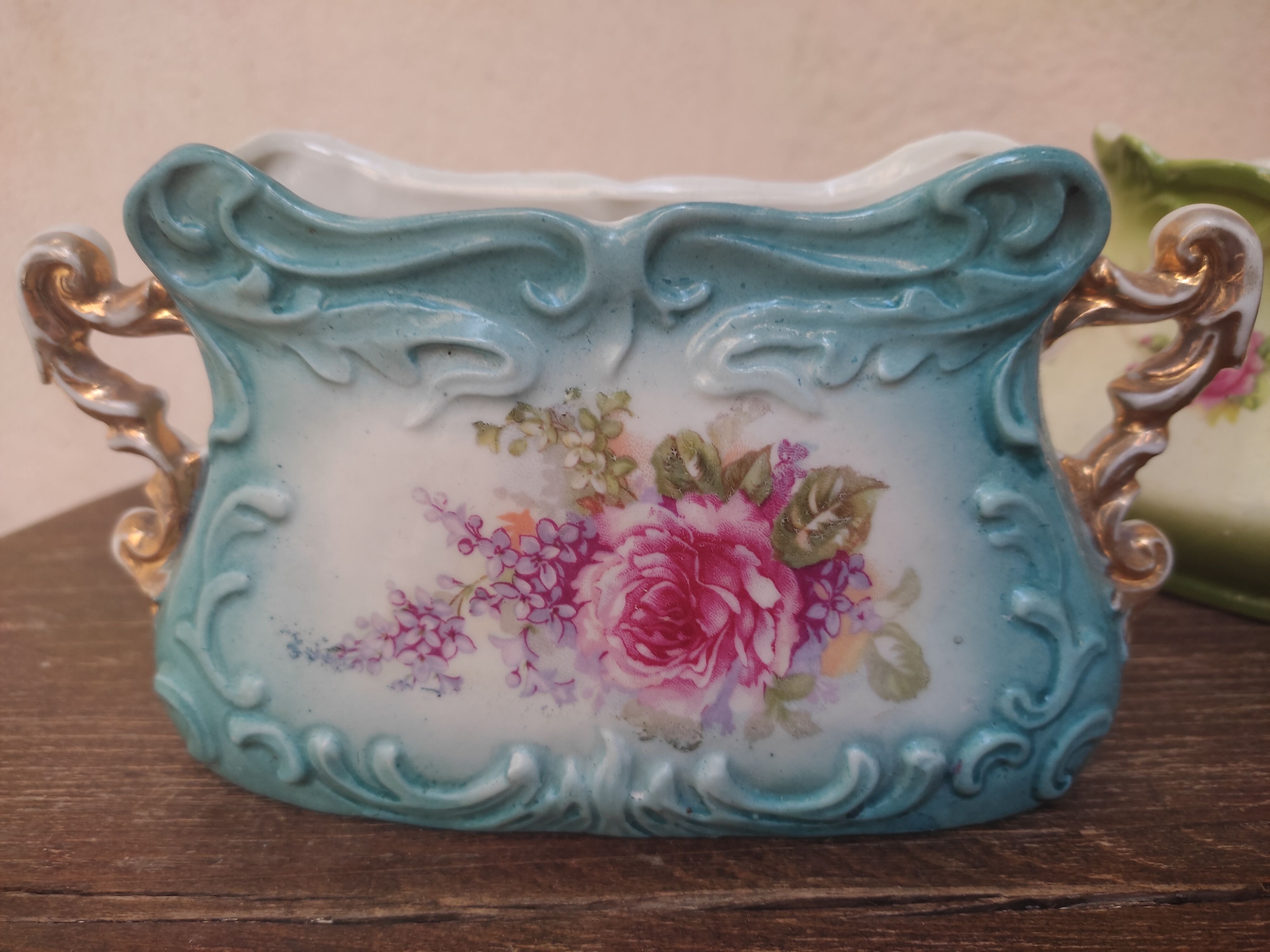 Duo of porcelain planters