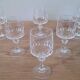 6 verres à pied en cristal