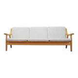 Canapé en chêne, design danois, années 1960, designer : Hans J. Wegner, fabricant : Get