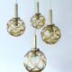 Large Mid Century  Bubble Glass Pendant Light