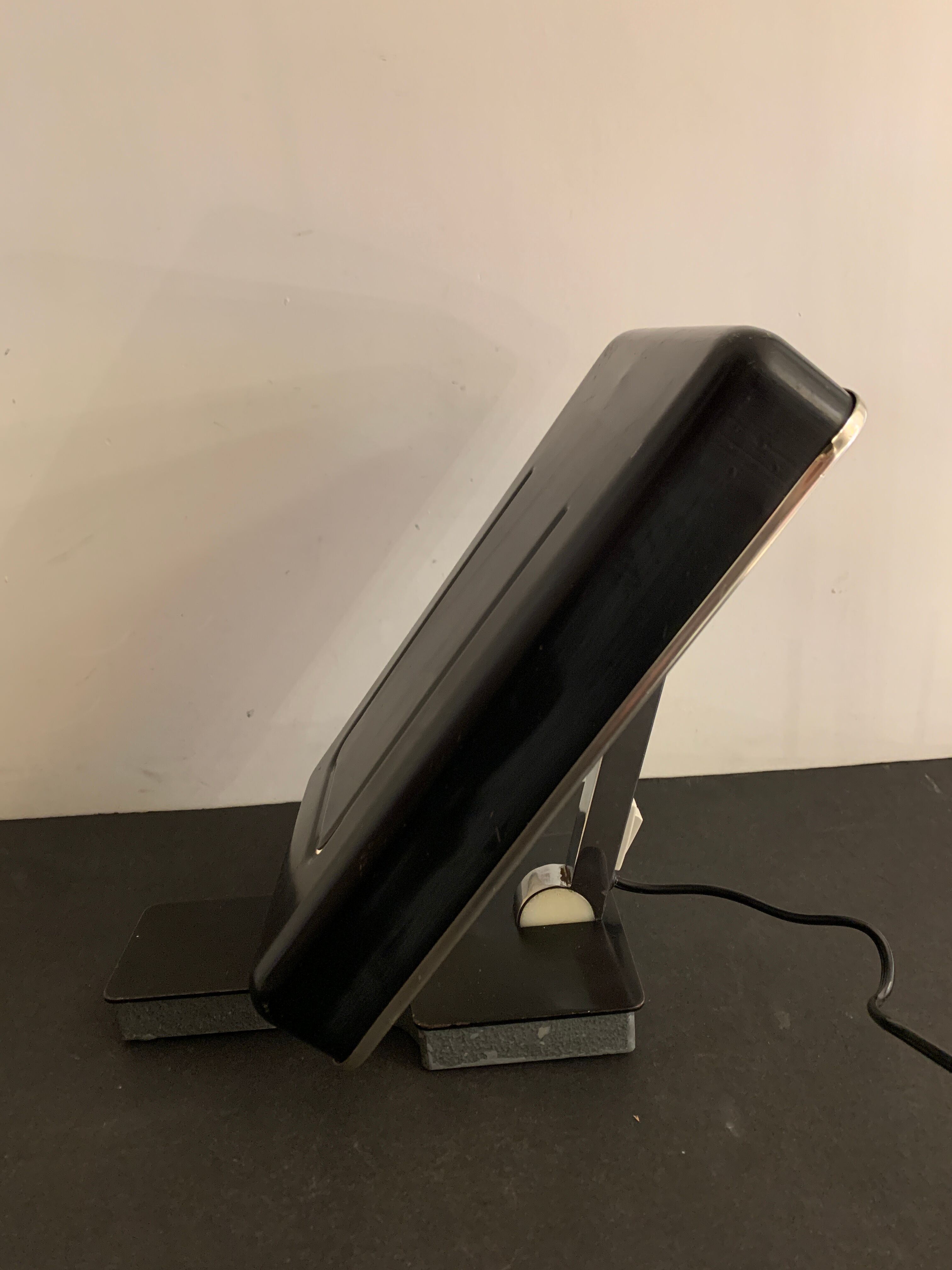 Adjustable Fase lamp, model Mini Fase in black metal, 1960