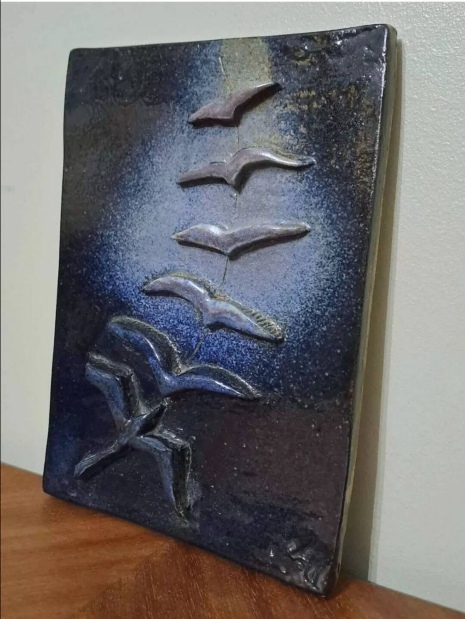 Bas relief "Vol d'hirondelles"