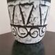 Vase Scheurich West Germany noir et blanc