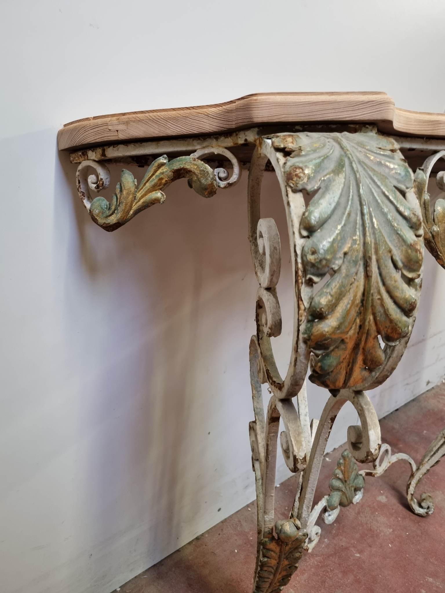 Wrought iron console