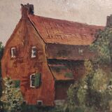 French vintage oil painting, signed Deputy