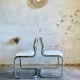Chaises vintage cantilever - structure chrome - années 70