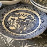 Hollow earthenware plates Churchill Willow Blue