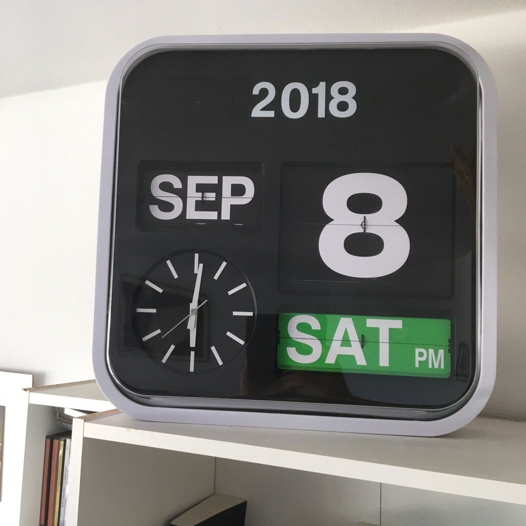 Industrial wall clock "Flap" - Habitat