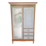 Family wardrobe, marquetry net, early 20th century.