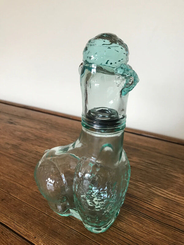 Vintage poodle decanter Vetreria Etrusca