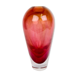 Modern Scandinavian glass vase Orrefors "Haze" Erika Lagerbielke, Sweden