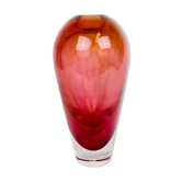 Vase en verre scandinave moderne Orrefors "Haze" Erika Lagerbielke, Suède