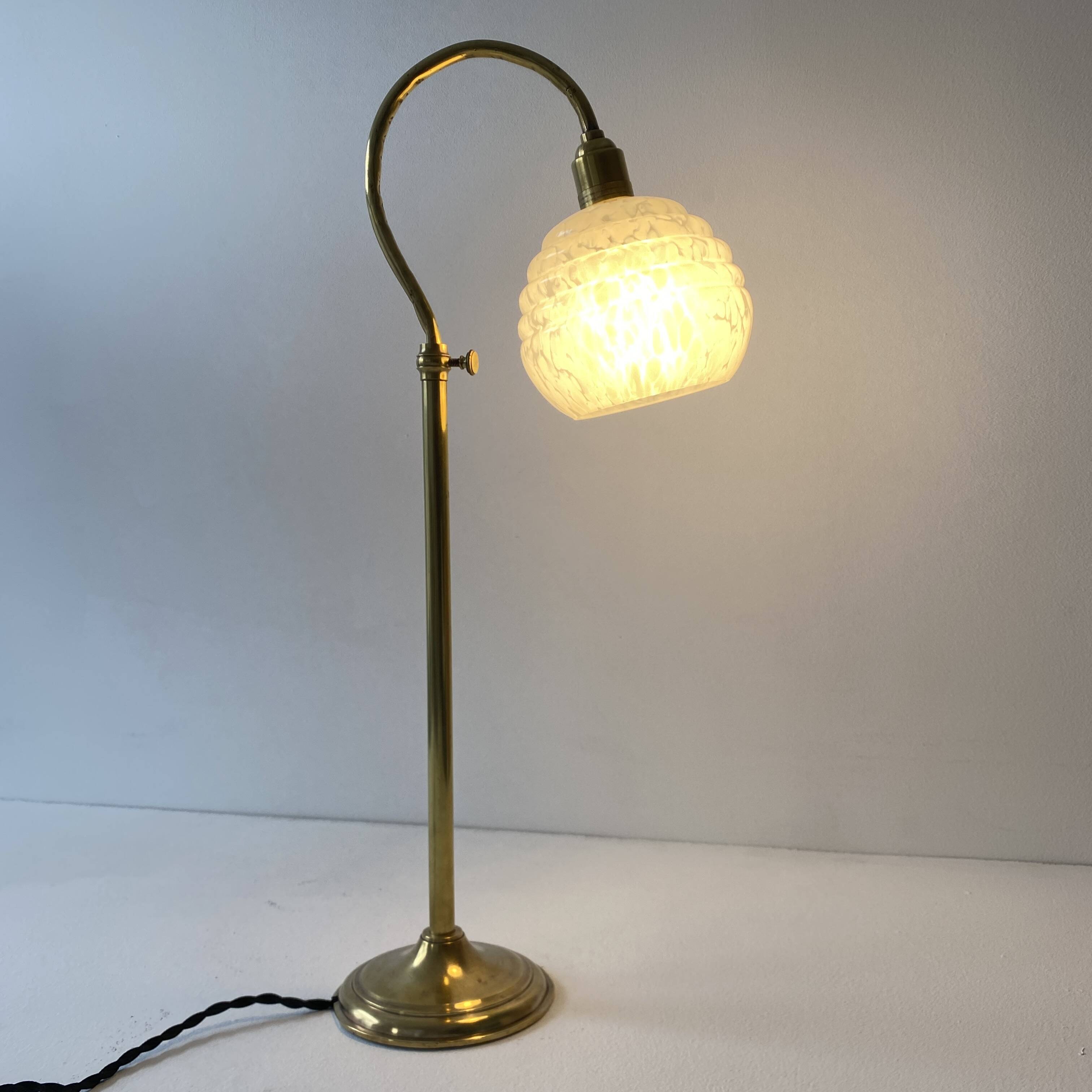 Vintage swan neck desk lamp