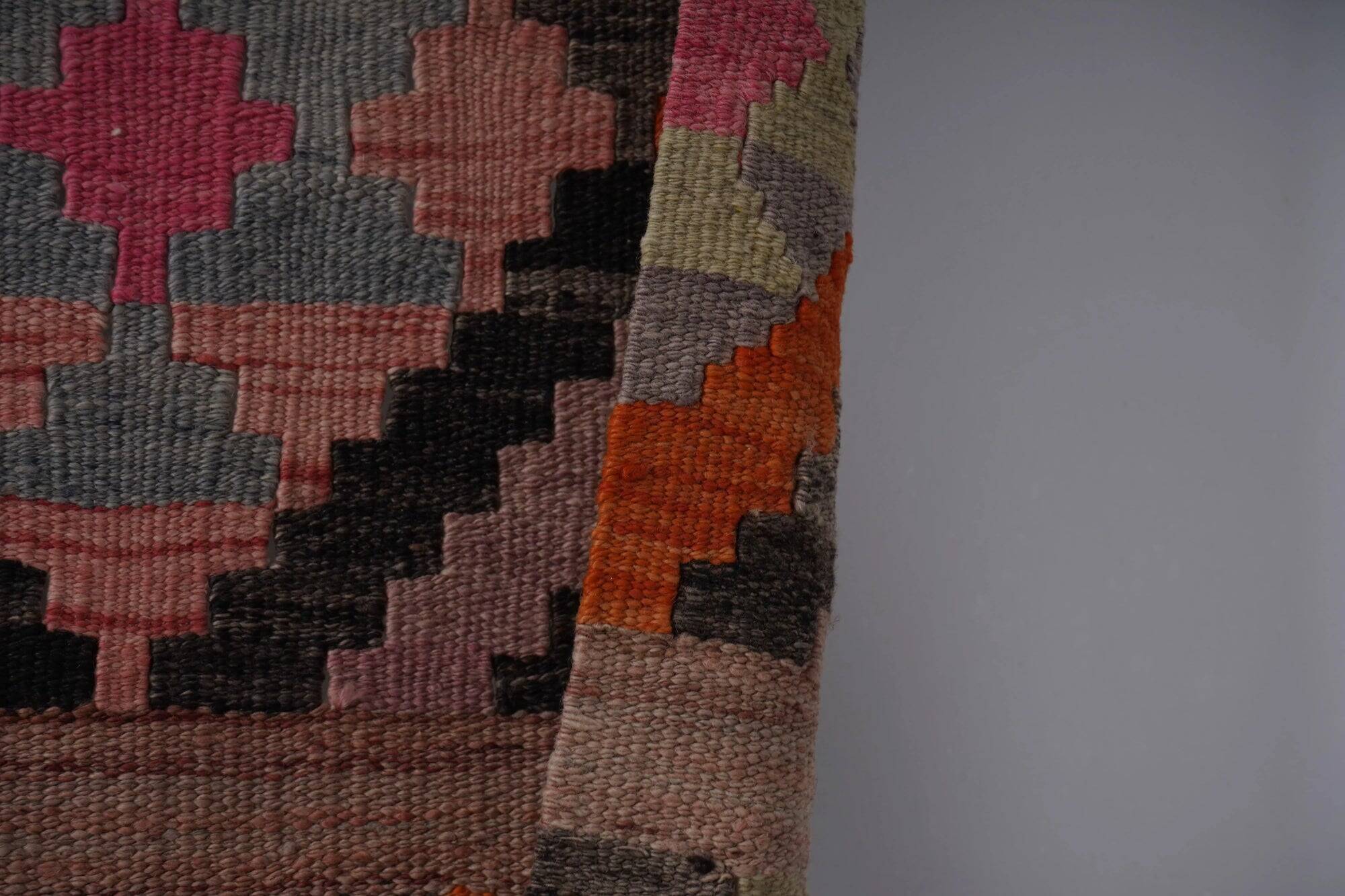 Vintage Turkish hallway rug 94x405 cm
