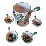 Vallauris fondue set