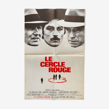 Affiche cinéma originale "Le Cercle Rouge" Alain Delon, Bourvil 40x60cm