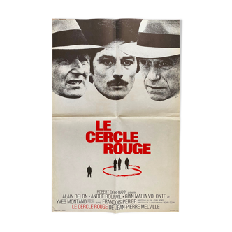 Affiche cinéma originale "Le Cercle Rouge" Alain Delon, Bourvil 40x60cm