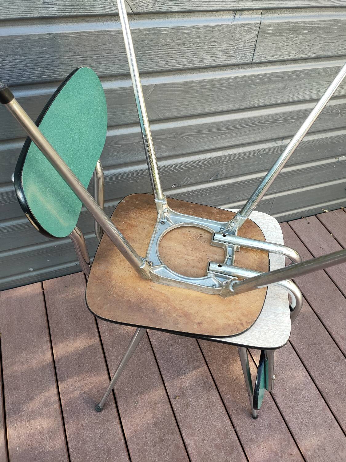 Pair of formica chairs