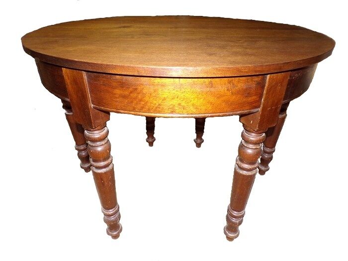 Table half moon 6 feet vintage