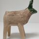 Vase picnic zoomorphic cow ceramic 70s