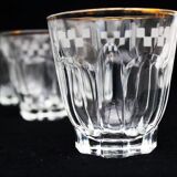 9 vintage french aperitif glasses