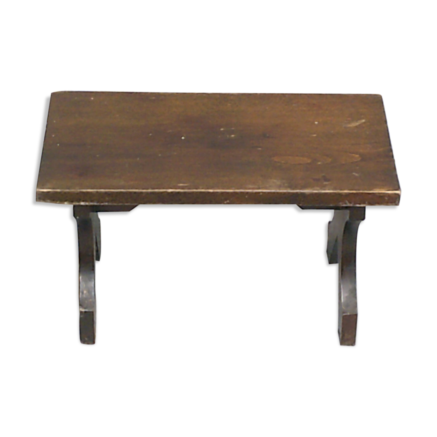 Wooden bench, foot rest from the 70s