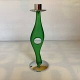 Green free-form candle holder