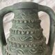 Spanish vase from the 60s-70s, olive green-grey ceramic, 31 cm.