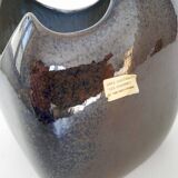 Vase vintage en grès Les Charmes 1970