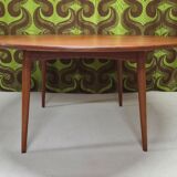 1960 stamped round teak dining table