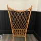 Chaise basse en rotin dans le goût d'Audoux-Minet