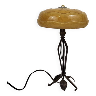 Lampe Art nouveau fer forgé